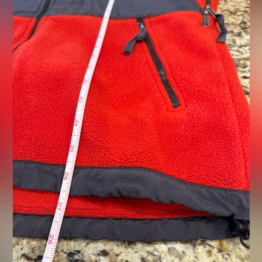 The North Face Polartec fleece jacket red gray SZ SM - Picture 11 of 14